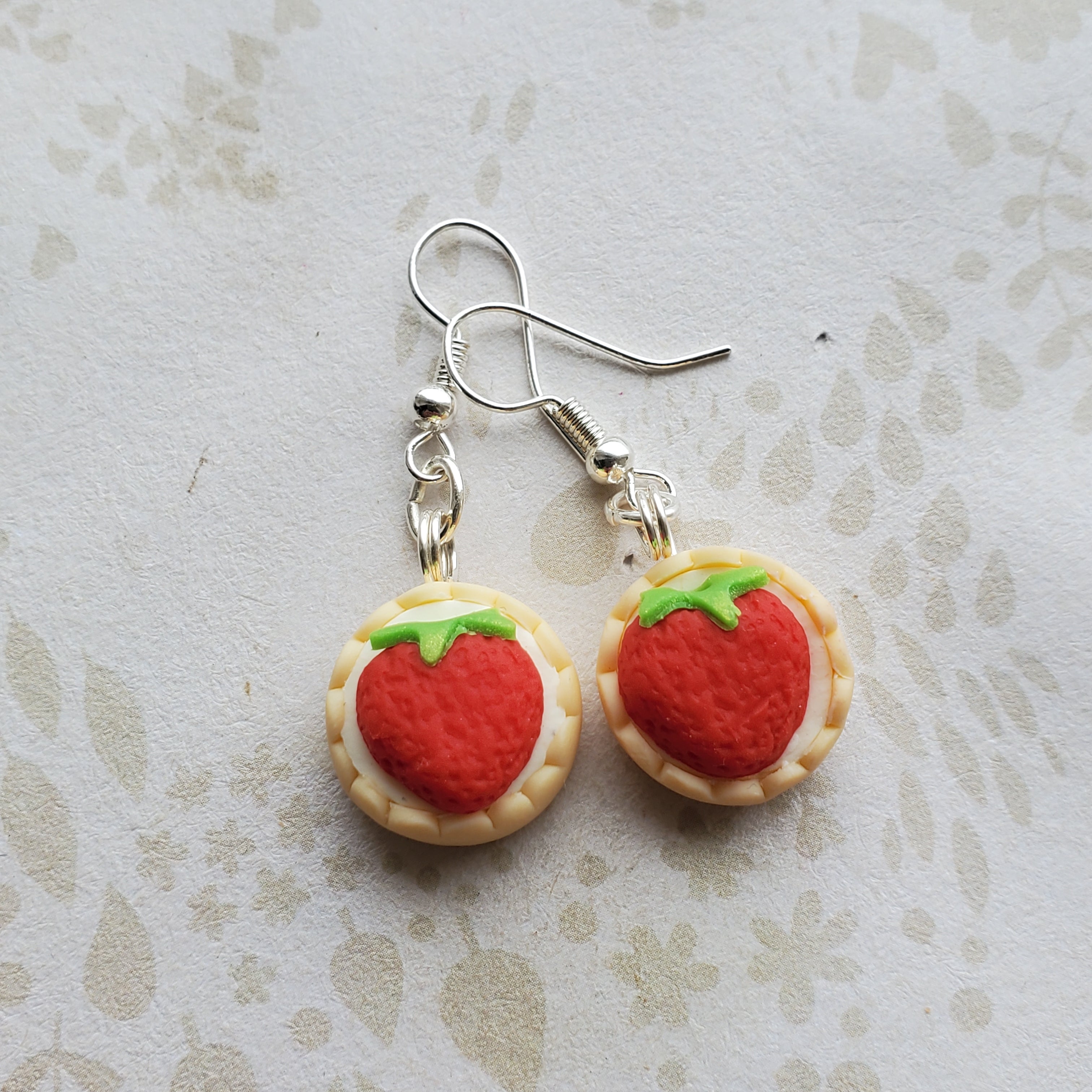 Strawberry earrings clearance