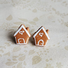 Load image into Gallery viewer, Gingerbread House Studs
