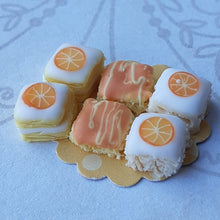 Load image into Gallery viewer, Miniature Orange Cakes in 1:12 scale