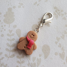 Load image into Gallery viewer, Gingerbread man stitch marker
