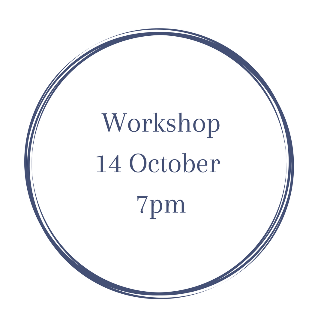 Workshop 14th October 7pm