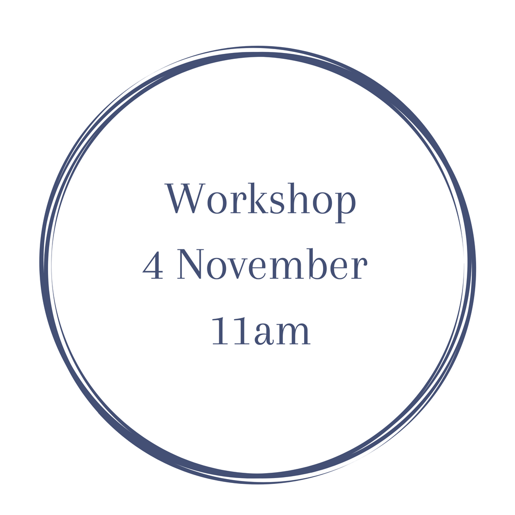 Workshop 4th November 11am