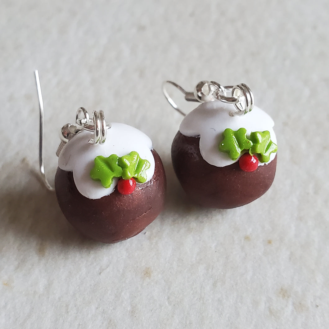 Christmas Pudding Earrings