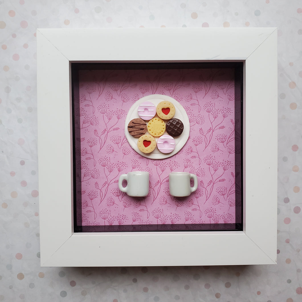 Tea and Biscuits (Pink flower)