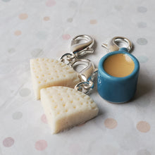 Load image into Gallery viewer, Tea and Shortbread Stitch Markers
