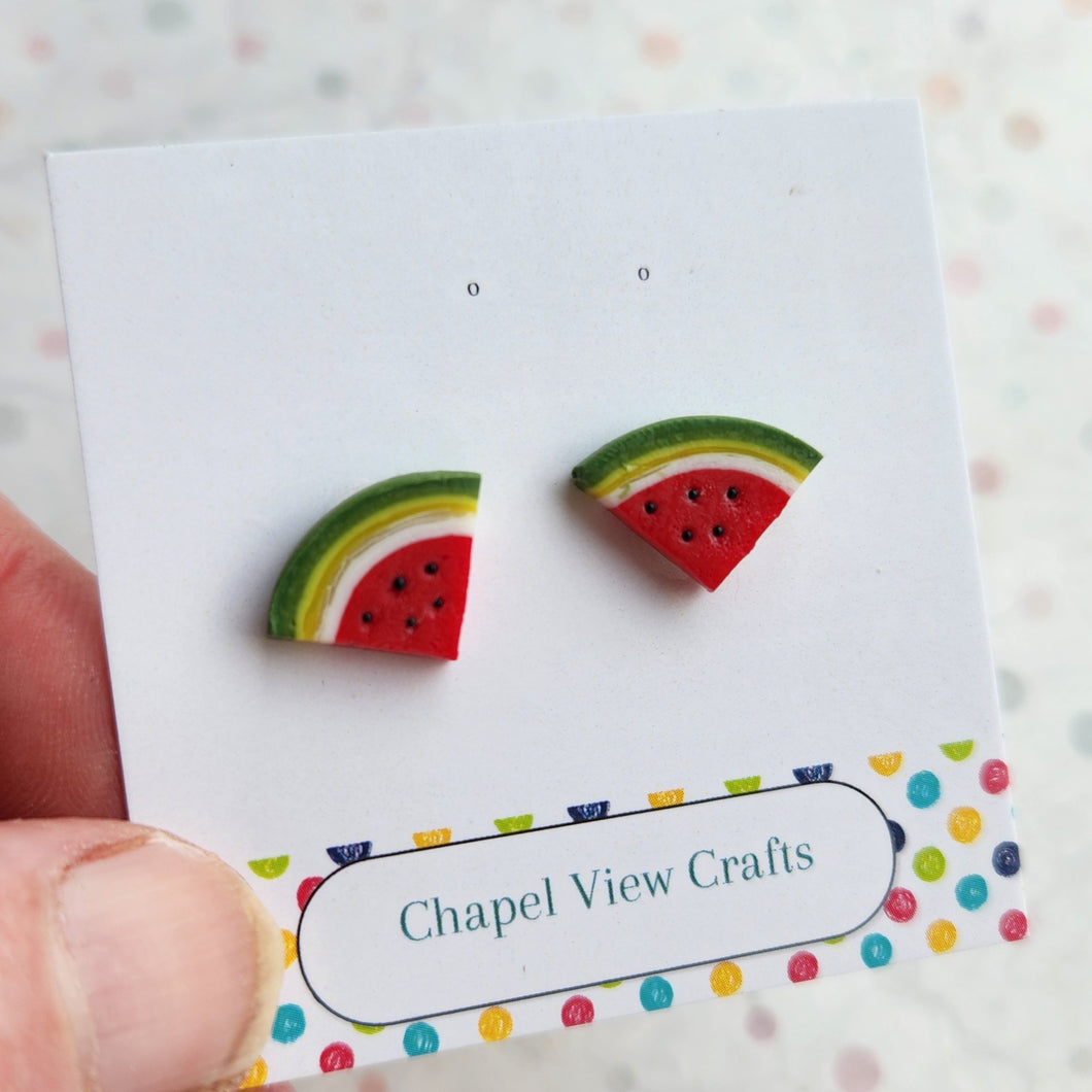 Watermelon Slice Earrings