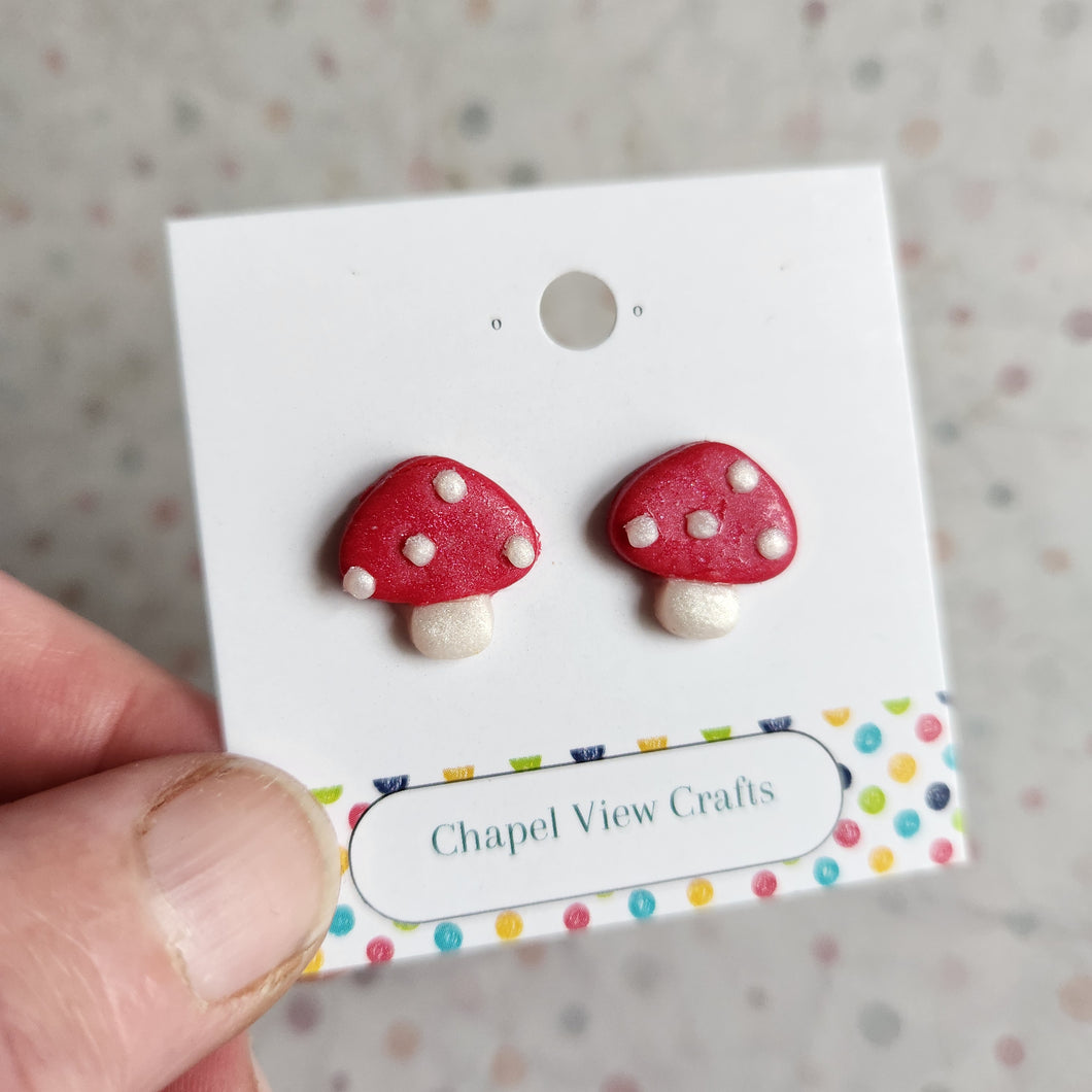 Mushroom Stud Earrings