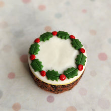 Load image into Gallery viewer, Christmas Cake with Holly
