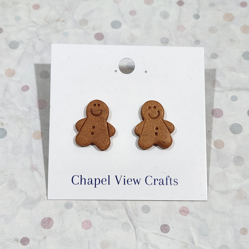 Gingerbread Man Earrings