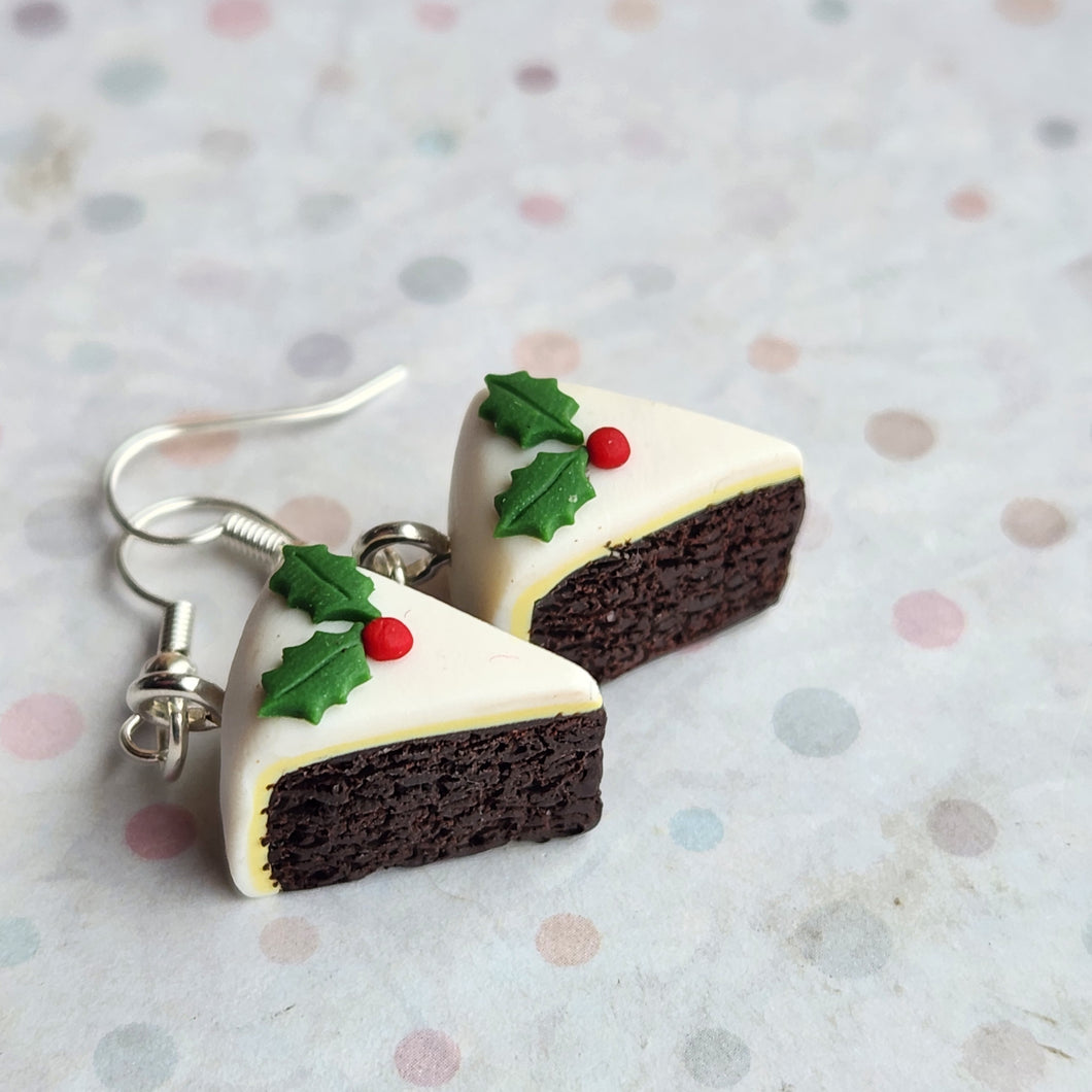 Christmas Cake Earrings