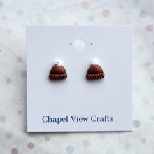 Load image into Gallery viewer, Hat and Jumper Earrings - Brown
