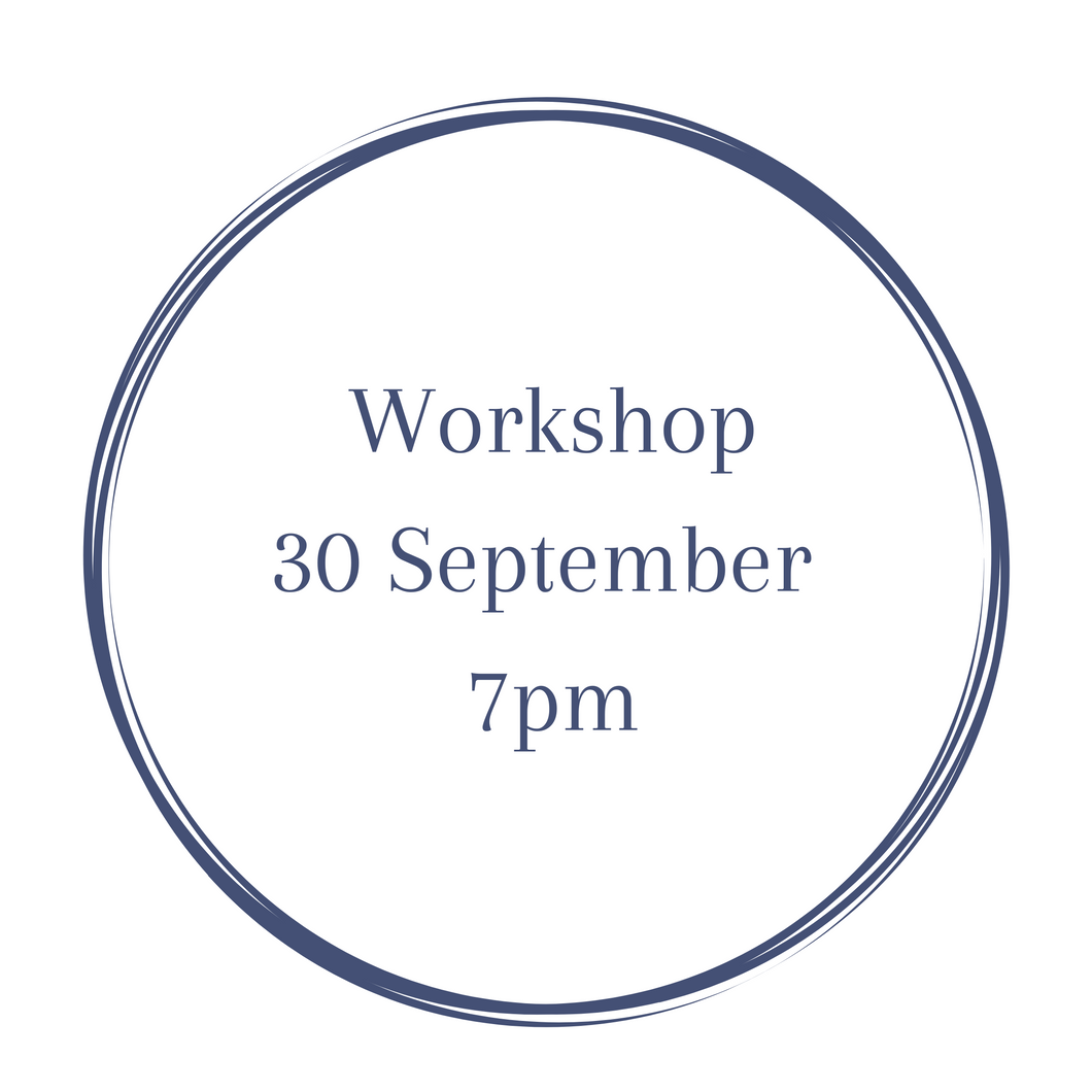 Workshop 30th September 7pm