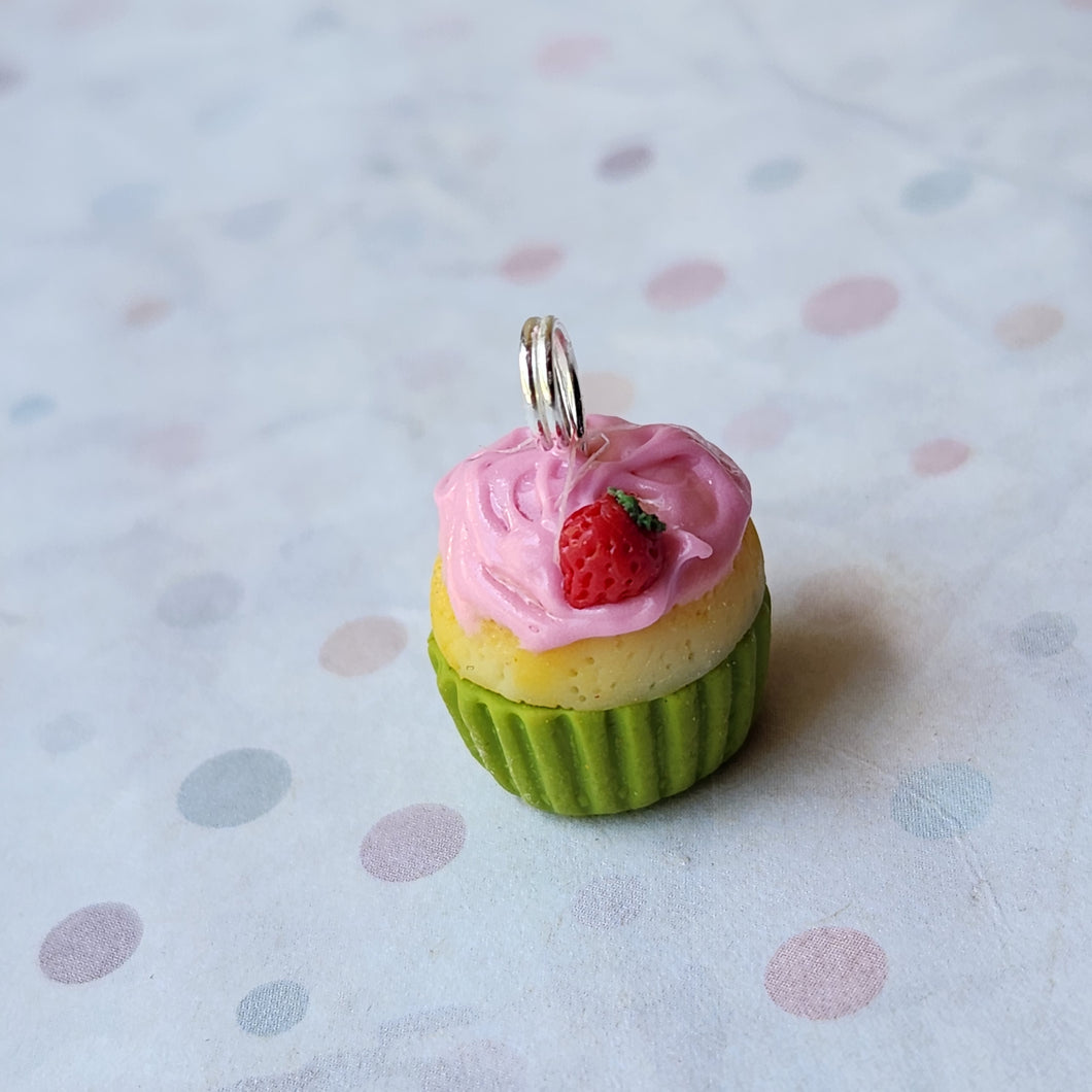 Strawberry Bun Stitch Marker
