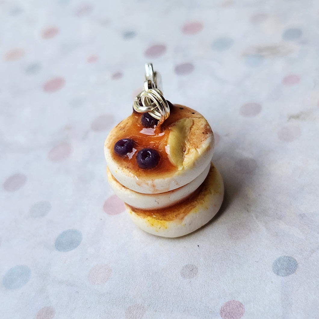 Blueberry Pancake Stitch Marker
