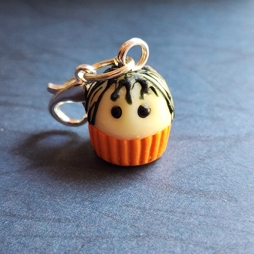 Halloween Stitch Marker - Hairy Head