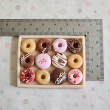 Load image into Gallery viewer, Miniature Tray of Doughnuts
