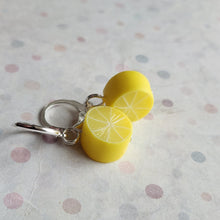 Load image into Gallery viewer, Lemon slice huggies
