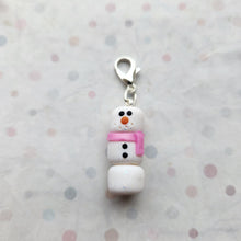 Load image into Gallery viewer, Snowman with pink scarf
