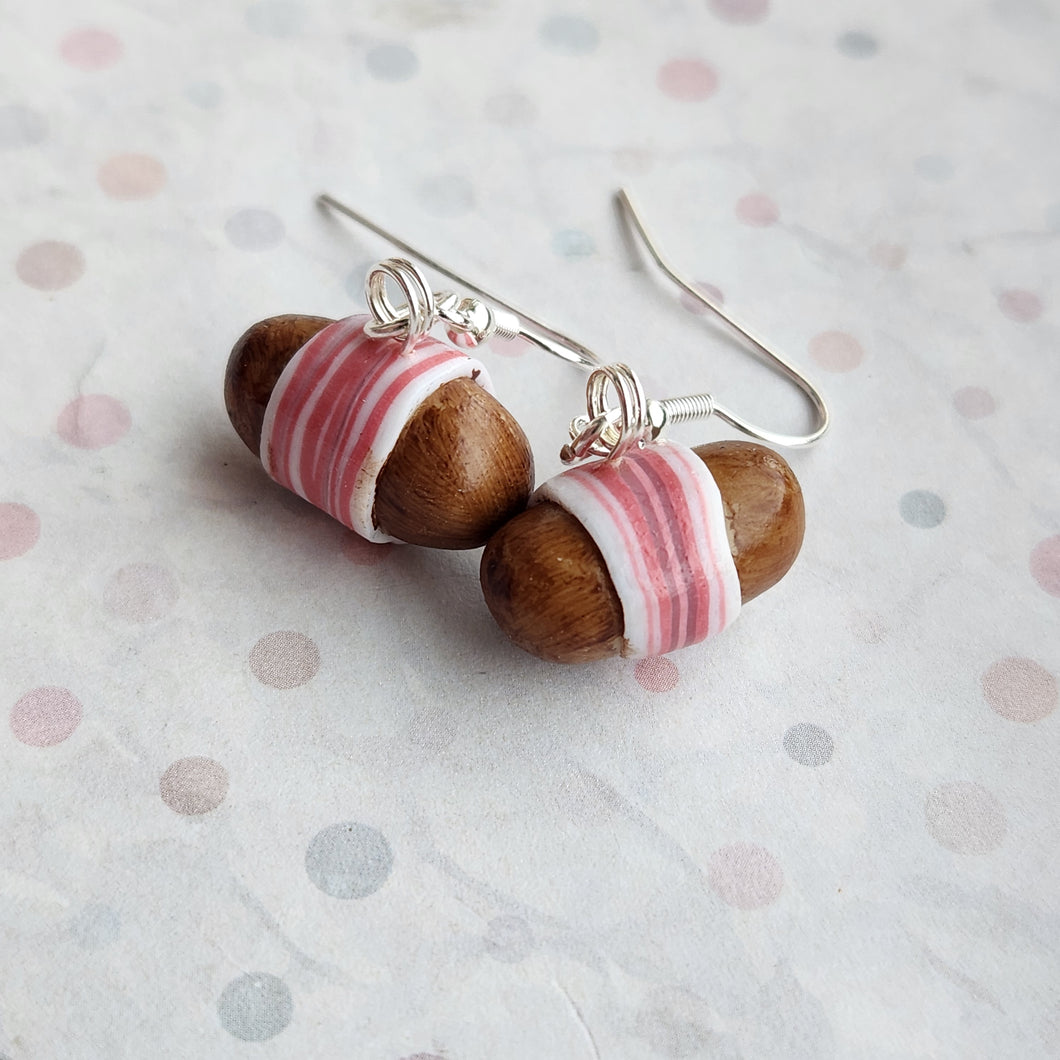 Pigs in blankets earrings