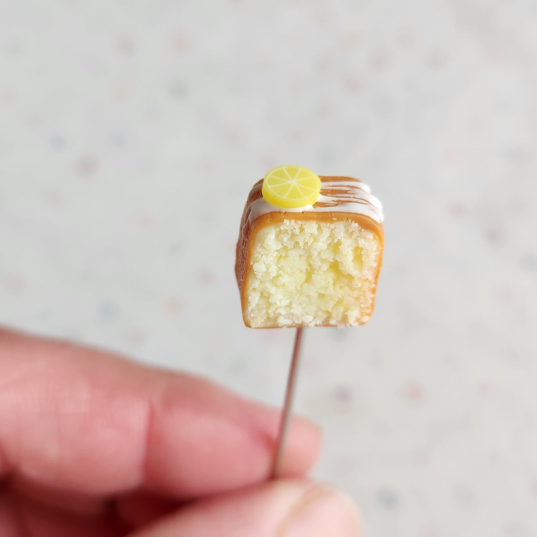 Lemon Drizzle Cake Decorative Pin
