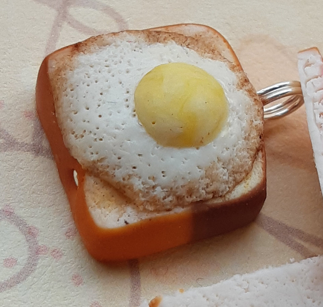 Egg on Toast Stitch Marker