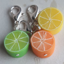 Load image into Gallery viewer, Citrus slices stitch marker set
