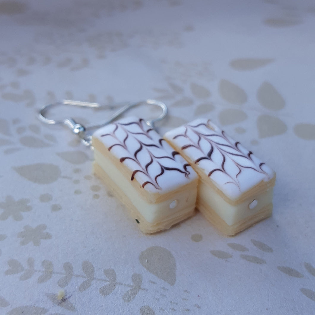 Vanilla slice earrings
