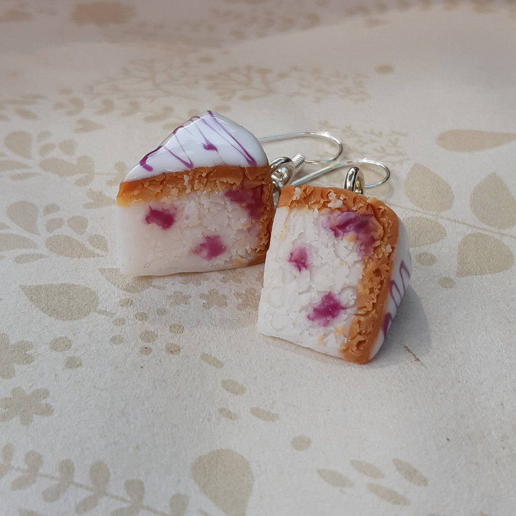 Blueberry cake earrings